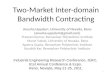 Two-Market Inter-domain Bandwidth Contracting
