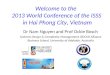 Welcome to the  2013 World Conference of the ISSS  in Hai Phong City, Vietnam