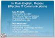 In Plain English, Please: Effective IT Communications
