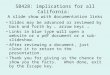 SB428: implications for all California:  A slide show with documentation links