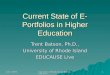 Current State of E-Portfolios in Higher Education