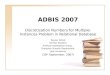ADBIS 2007 Discretization Numbers for Multiple-Instances Problem in Relational Database