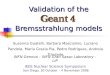 Validation of the Bremsstrahlung models