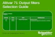 Altivar 71 Output filters Selection Guide