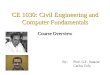 CE 1030: Civil Engineering and Computer Fundamentals