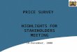 PRICE SURVEY  HIGHLIGHTS FOR STAKEHOLDERS MEETING 16-December, 2008