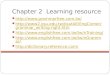Chapter 2  Learning resource