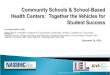 Community Schools & School-Based Health Centers:  Together the Vehicles for Student Success
