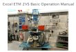 Excel ETM 2VS Basic Operation Manual