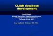 CLIQR database development