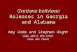 Gratiana boliviana  Releases in Georgia and Alabama