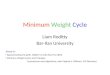 Minimum  Weight Cycle