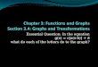 Chapter 3: Functions and Graphs Section 3.4: Graphs and Transformations