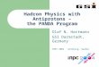 Hadron Physics with Antiprotons – the PANDA Program