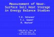 Measurement of Near-Surface Soil Heat Storage in Energy Balance Studies