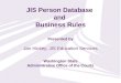 JIS Person Database  and  Business Rules