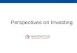 Perspectives on Investing