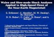 Walen and Slow-mode Shock Analyses  Applied to High-Speed Flows of  the Near-Earth Magnetotail