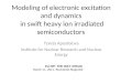 Modeling of electronic excitation and dynamics  in swift heavy ion irradiated semiconductors