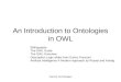 An Introduction to Ontologies in OWL