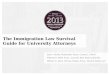 The Immigration Law Survival Guide for University Attorneys