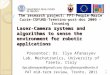 Laser-Camera systems and algorithms to sense the environment for robotic applications