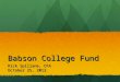 Babson College Fund