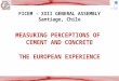 MEASURING PERCEPTIONS OF  CEMENT AND CONCRETE THE EUROPEAN EXPERIENCE