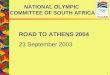 NATIONAL OLYMPIC  COMMITTEE OF SOUTH AFRICA