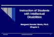 Instruction of Students with Intellectual Disabilities