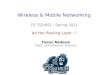 Wireless & Mobile Networking CS 752/852 - Spring 2011