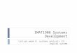 IMAT1906 Systems Development