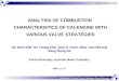 ANALYSIS OF  COMBUSTION   CHARACTERISTICS OF CAI-ENGINE WITH VARIOUS VALVE STRATEGIES
