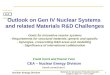 Outlook on Gen IV Nuclear Systems  and related Materials R&D Challenges