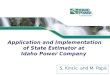 Application and Implementation of State Estimator at  Idaho Power Company
