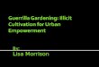 Guerrilla Gardening: Illicit Cultivation for Urban Empowerment