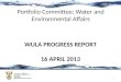 Portfolio Committee: Water and Environmental Affairs