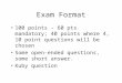 Exam Format