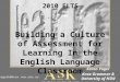 Building a Culture of Assessment for Learning In the English Language Classroom