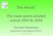 The Award: The most sports-minded school 2002 & 2004