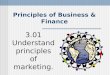 Principles of Business & Finance