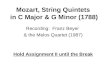 Mozart, String Quintets  in C Major & G Minor (1788)