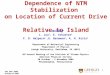 Dependence of NTM Stabilization  on Location of Current Drive  Relative to Island