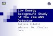 Low Energy Background Study of the KamLAND Detector