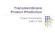 Transmembrane Protein Prediction