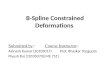 B- Spline Constrained Deformations