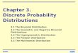 Chapter 3.  Discrete Probability Distributions