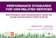 PERFORMANCE STANDARDS FOR VAW-RELATED SERVICES