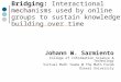 Bridging:  Interactional mechanisms used by online groups to sustain knowledge building over time