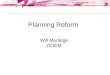 Planning Reform
